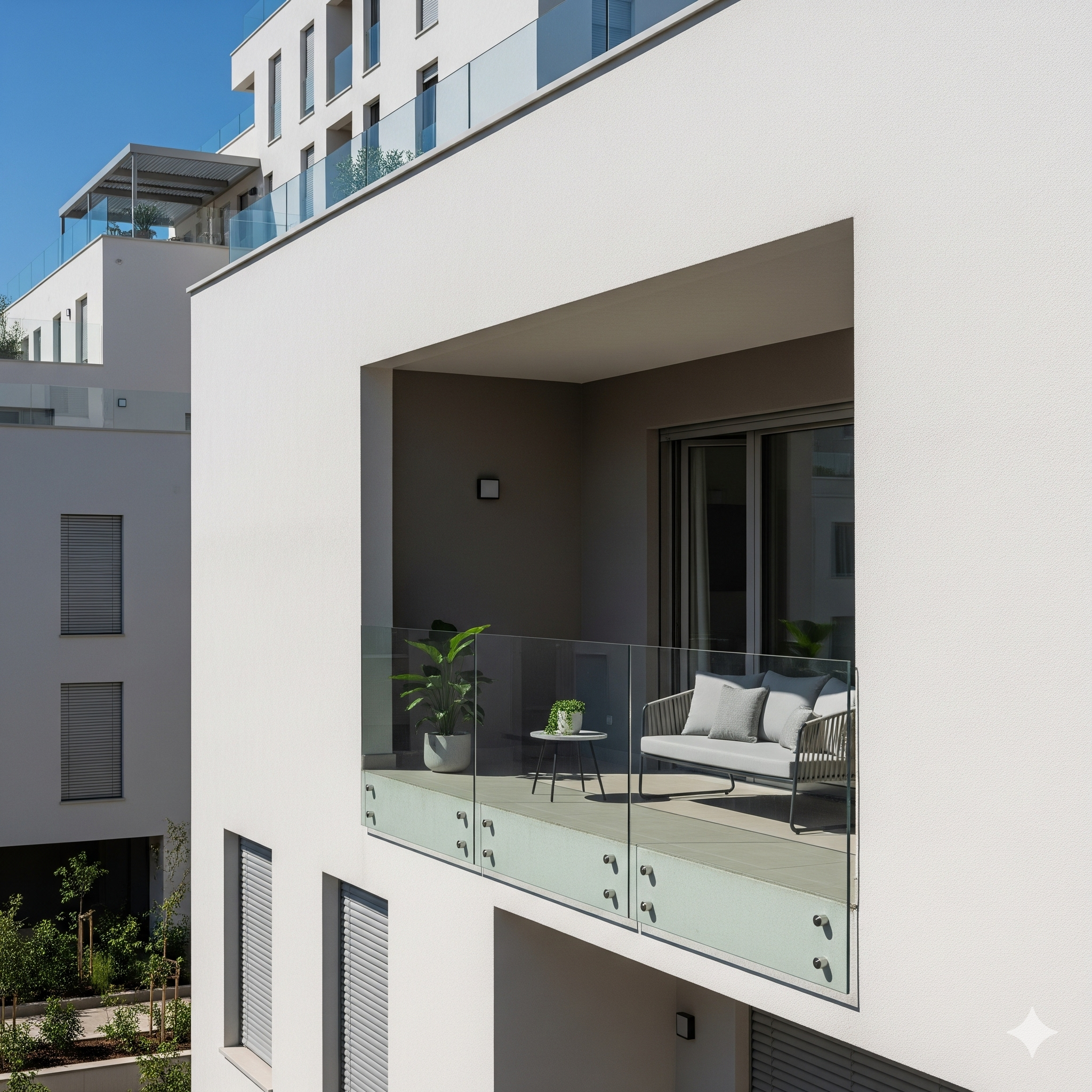 Balcone incassato
